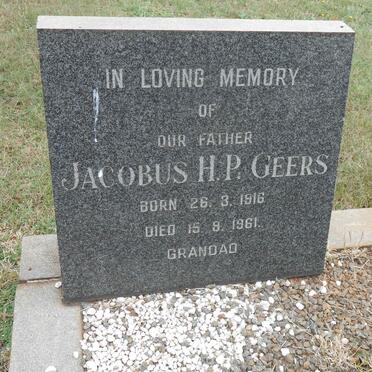GEERS Jacobus H.P. 1916-1961 &amp; Mary E. 1917-1974 _1