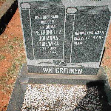 GREUNEN Petronella Johanna Lodewika, van 1891-1974