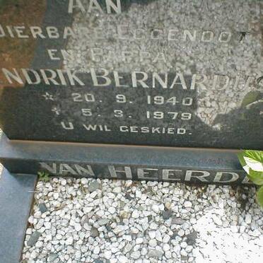 HEERDEN Hendrik Bernardus, van 1940-1979