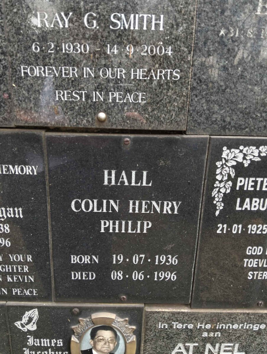 HALL Colin Henry Philip 1936-1996