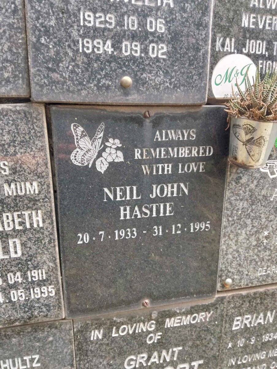 HASTIE Neil John 1933-1995