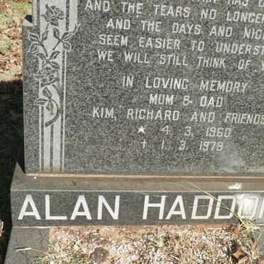 HADDON Alan 1960-1979