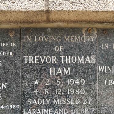 HAM Trevor Thomas 1949-1980