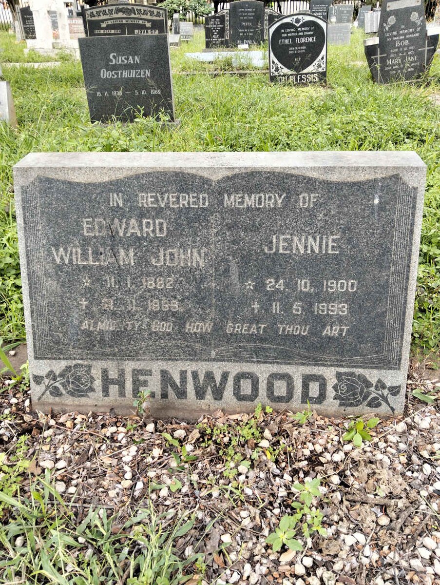 HENWOOD Edward William John 1882-1969 & Jennie 1900-1993