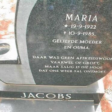 JACOBS Maria 1922-1985
