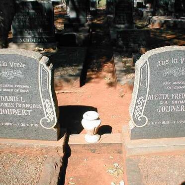 JOUBERT Daniel Hermanus Francois 1882-1961 &amp; Aletta Frederika SNYMAN 1891-1964