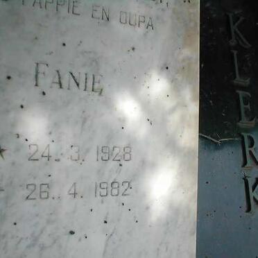 KLERK Fanie, de 1928-1982