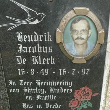 KLERK Hendrik Jacobus, de 1949-1997