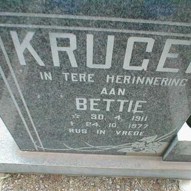 KRUGER Bettie 1911-1977