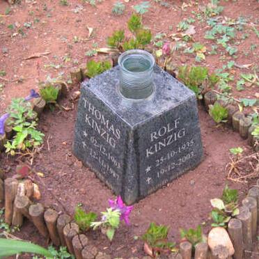 KINZIG Rolf 1935-2003 :: KINZIG Thomas 19?3-19??