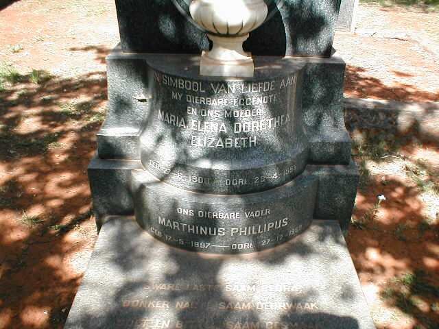 LEWIS Marthinus Phillipus 1897-1969 & Maria Elena Dorethea Elizabeth 1900-1955 _2