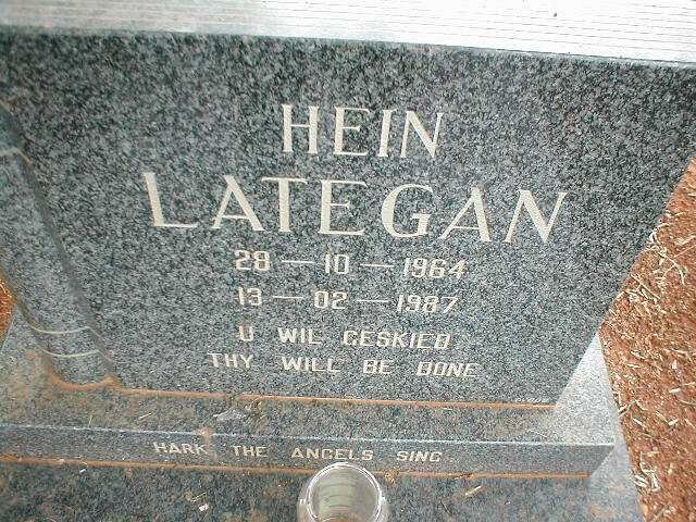 LATEGAN Hein 1964-1987
