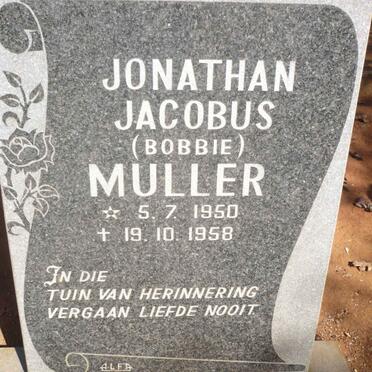 MULLER Jonathan Jacobus 1950-1958