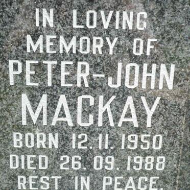 MACKAY Peter-John 1950-1988