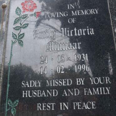 MINNAAR Emily Victoria 1931-1996