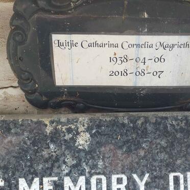 NOLAN Luitjie Catharina Cornelia Magrietha 1938-2018