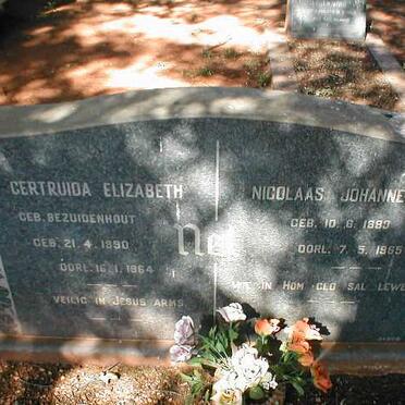 NEL Nicolaas Johannes 1883-1965 &amp; Gertruida Elizabeth BEZUIDENHOUT 1890-1964