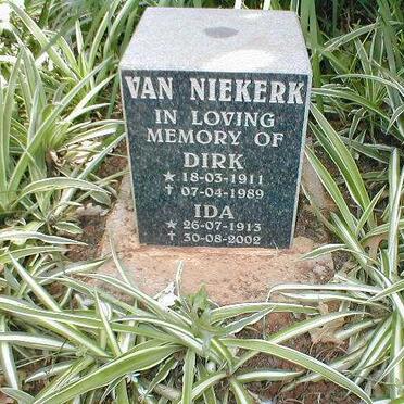 NIEKERK Dirk, van 1911-1989 &amp; Ida 1913-2002