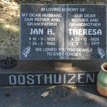 OOSTHUIZEN Jan H. 1925-1984 &amp; Theresa 1928-2011