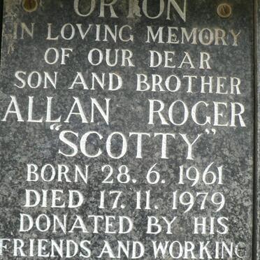 ORTON Allan Roger 1961-1979