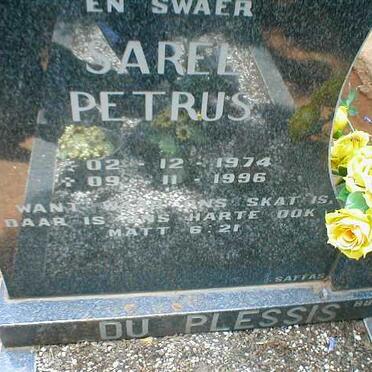 PLESSIS Sarel Petrus, du 1974-1996