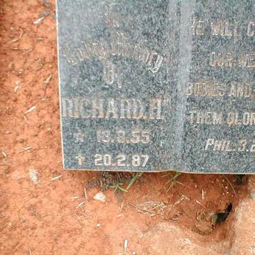 PRINSLOO Richard H. 1955-1987