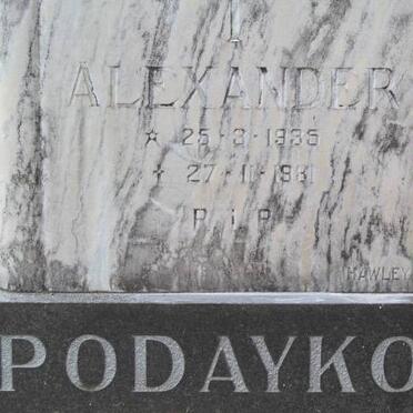 PODAYKO Alexander 1935-1981