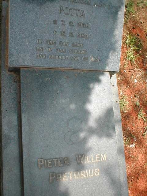 1PRETORIUS Pieter Willem 1938-196?
