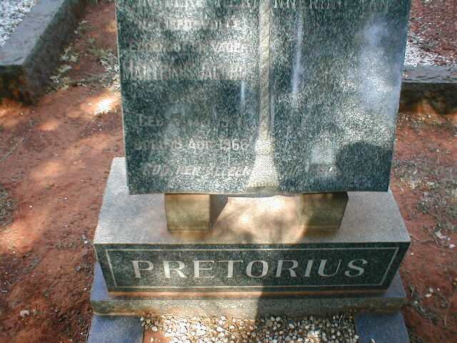 PRETORIUS Marthinus Jacobus -1966 & Bessie 1917-2009 _2