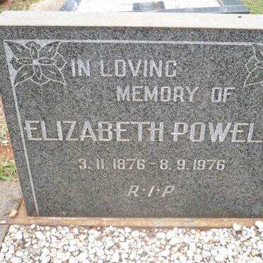 POWELL Elizabeth 1876-1976