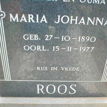 ROOS Maria Johanna 1890-1977