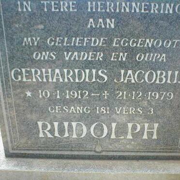 RUDOLPH Gerhardus 1912-1979