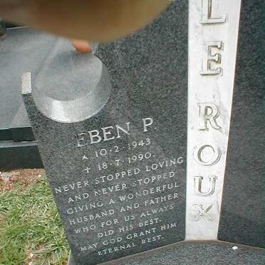 ROUX Eben P., le 1943-1990