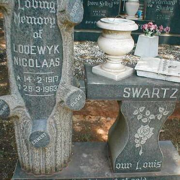 SWARTZ Lodewyk Nicolaas 1917-1963