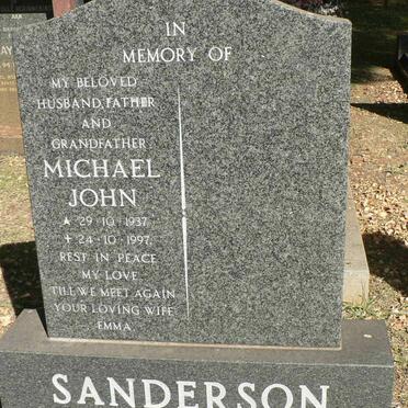SANDERSON Michael John 1937-1997