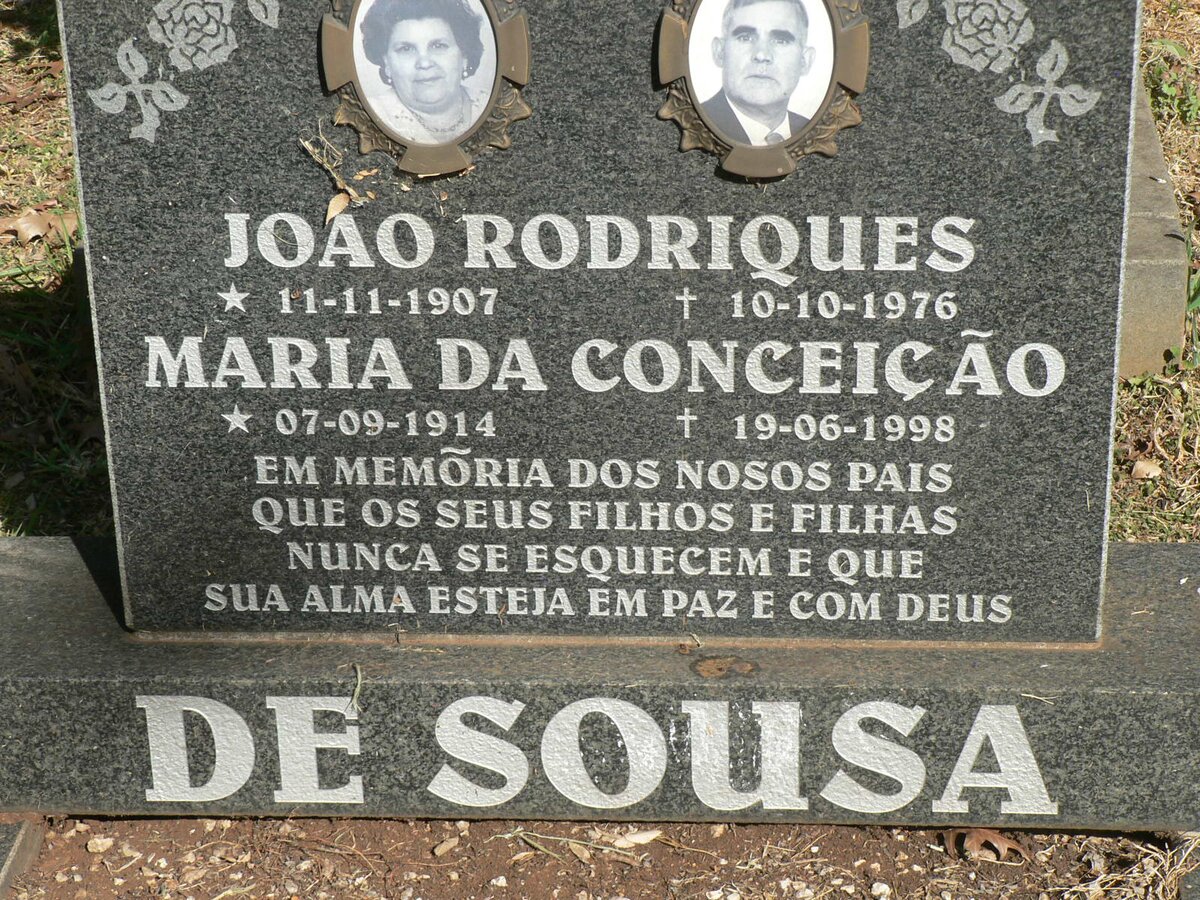 SOUSA Joao Rodriques, de 1907-1976 &amp; Maria Da Conceição 1914-1998