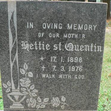 ST. QUENTIN Hettie 1898-1976