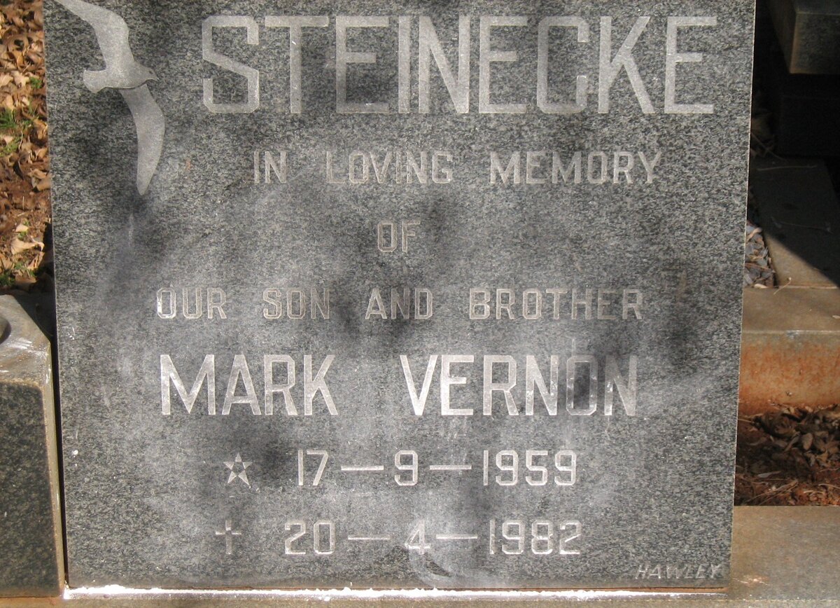 STEINECKE Mark Vernon 1959-1982