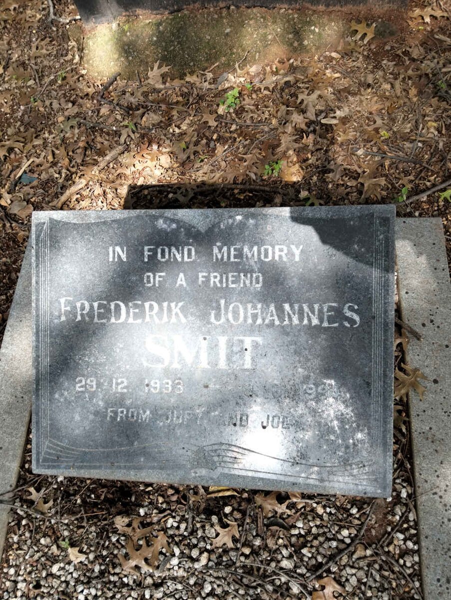 SMIT Frederik Johannes 1933-1994