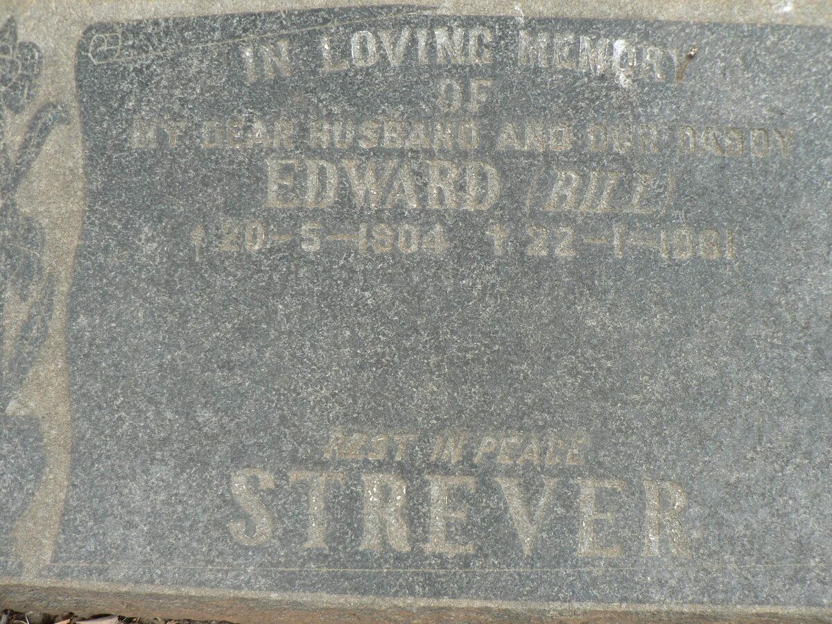 STREVER Edward 1904-1961