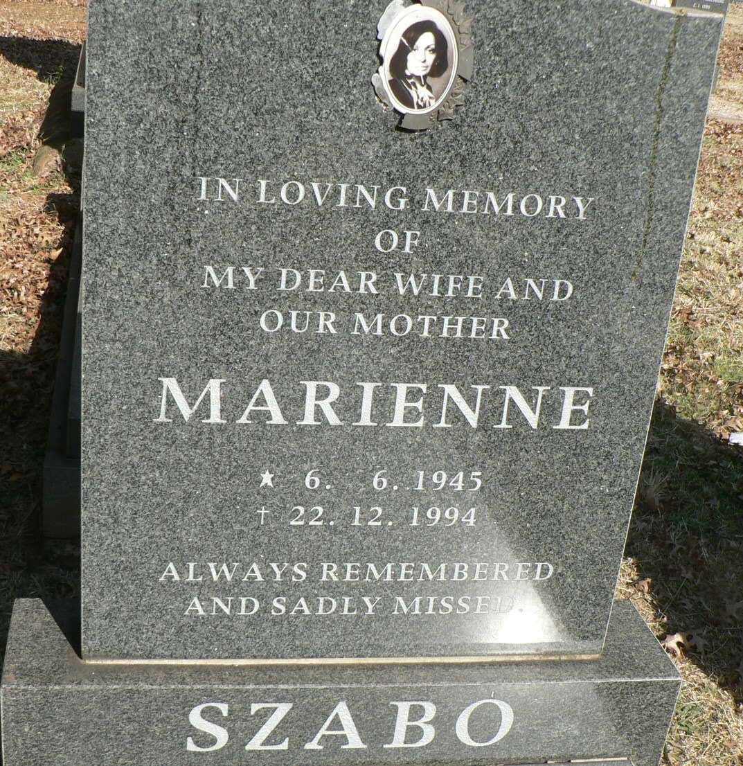 SZABO Marienne 1945-1994