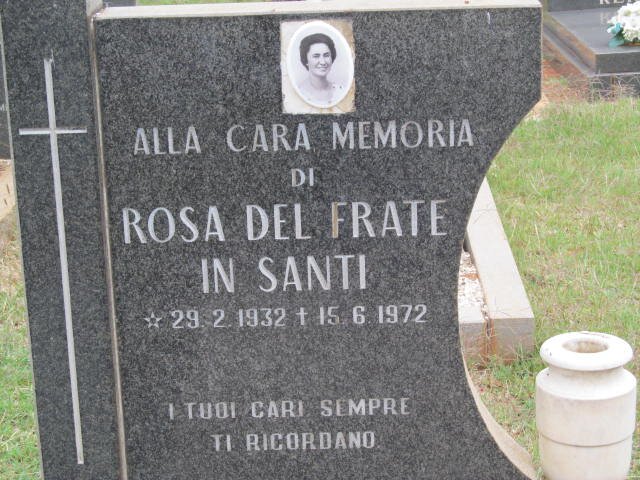 SANTI Rosa Del Frate 1932-1972