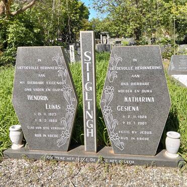 STIGLINGH Hendrik Lukas 1923-1980 & Katharina Gesiena 1926-2007