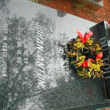 TOIT Johan Anton, du 1958-1995