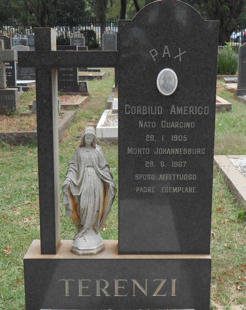TERENZI Corbilio Americo 1905-1967