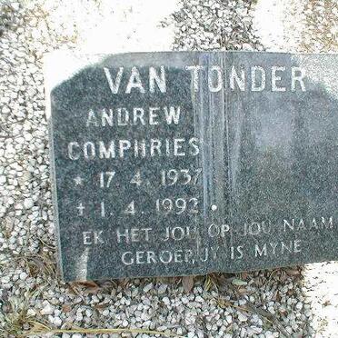 TONDER Andrew Comphries, van 1937-1992