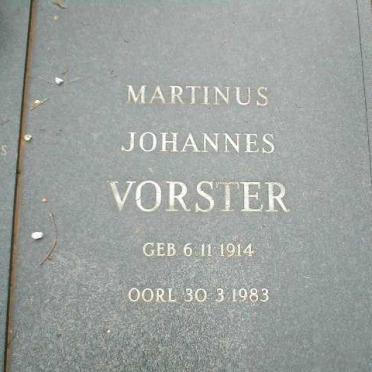 VORSTER Martinus Johannes 1914-1983