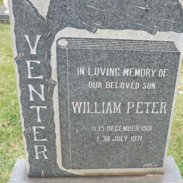 VENTER William Peter 1951-1971