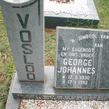 VOSLOO George Johannes 1930-1992