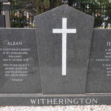 WITHERINGTON Alban -1979 &amp; Teresa 1923-2010